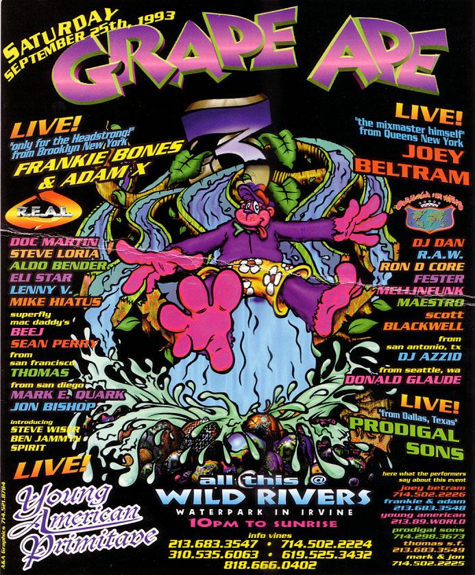 L.A. Rave Flyers From The 1990s